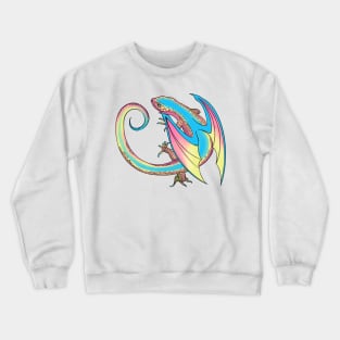 Pansexual Pride Dragon Crewneck Sweatshirt